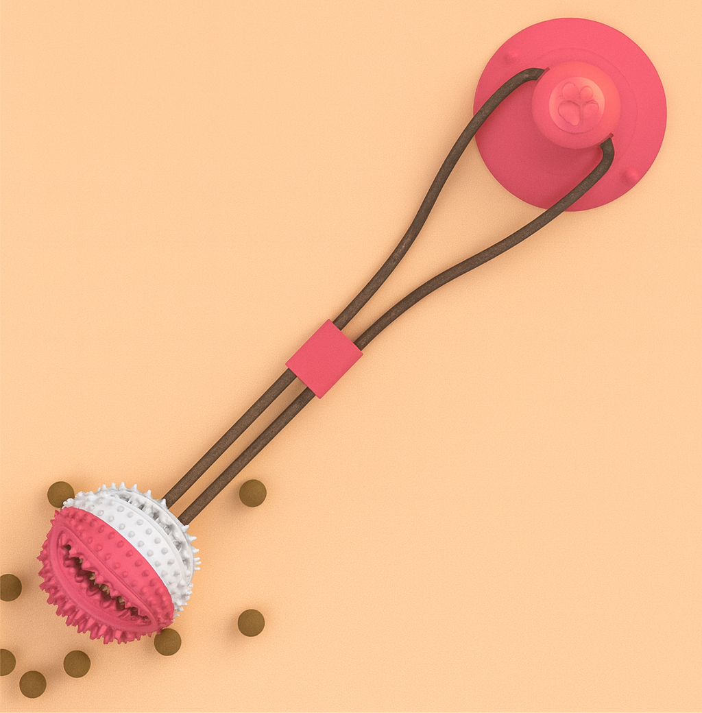 Strawberry Paws™ Monster Tug Toy – The Ultimate Solo Tug Challenge!