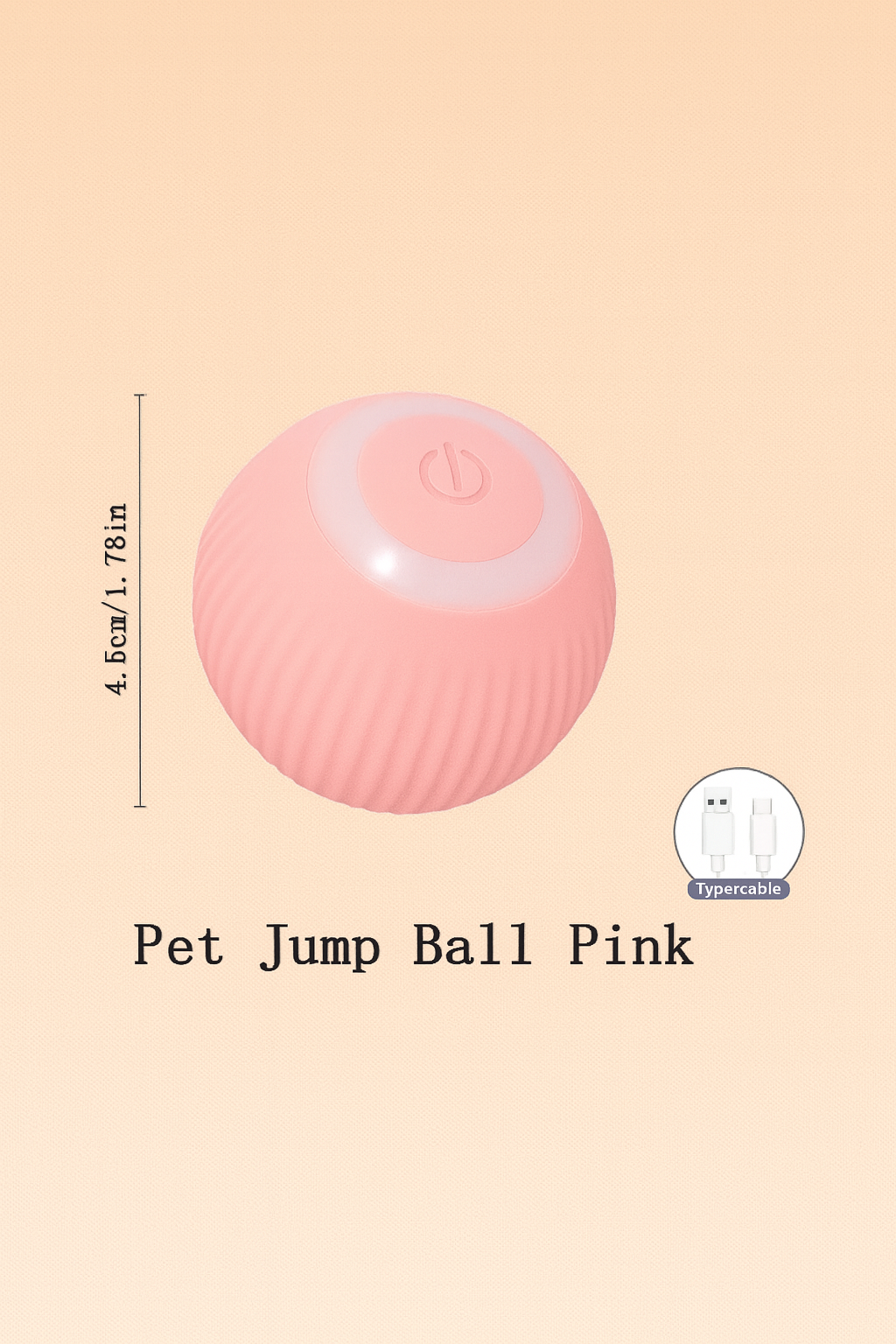 Strawberry Paws™ Zoomie Ball – The Smart Bouncing Toy with a Mind of Its Own!