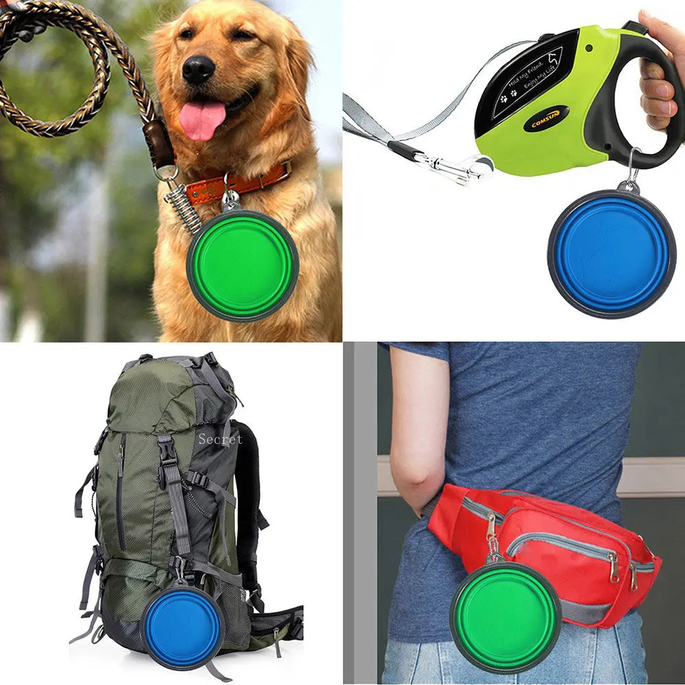 Strawberry Paws™ Pop-N-Go Travel Bowl – Hydration & Snacks on the Move!