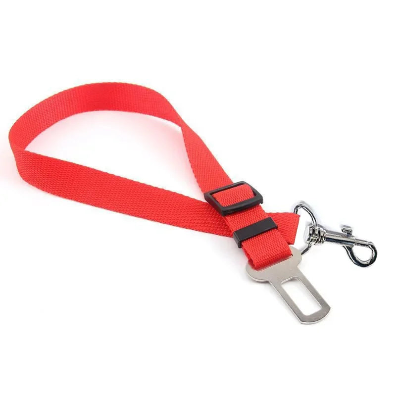 Strawberry Paws Adjustable Dog Car Seatbelt – Travel Safely, Ride Comfortably!
