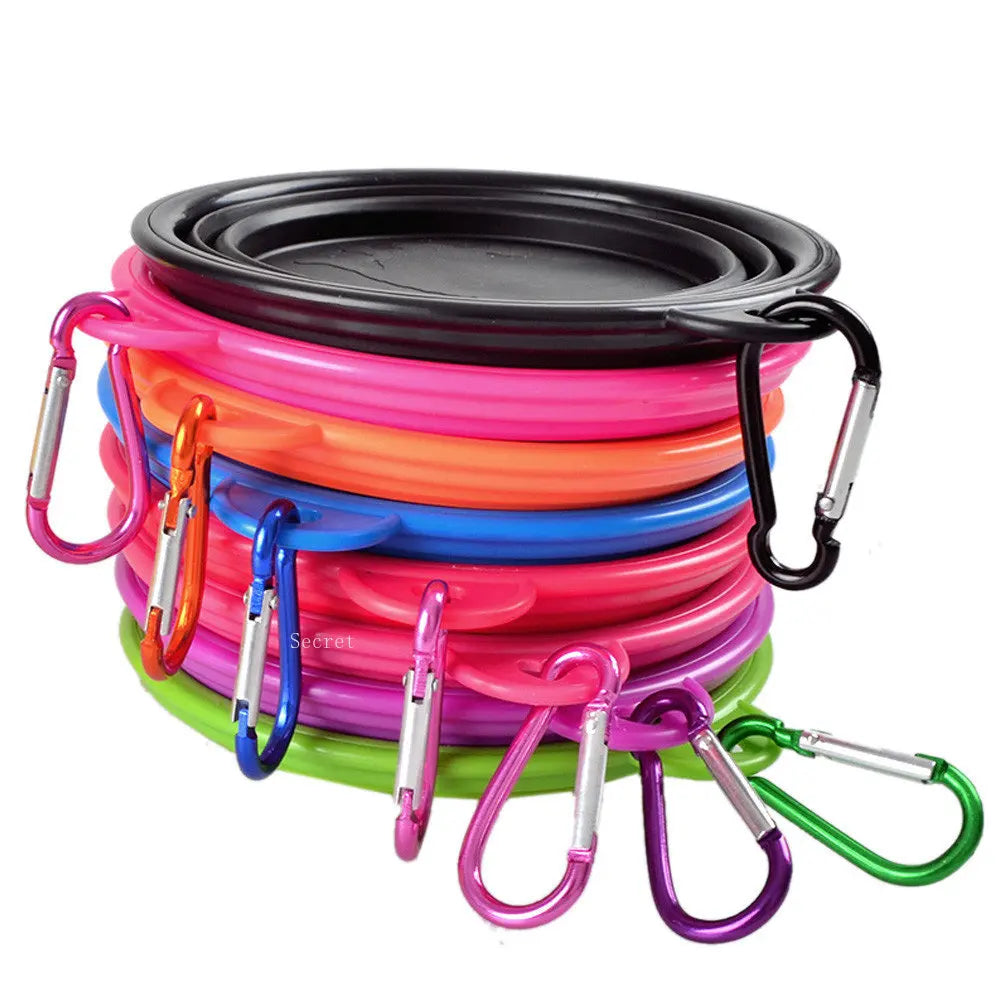 Strawberry Paws™ Pop-N-Go Travel Bowl – Hydration & Snacks on the Move!