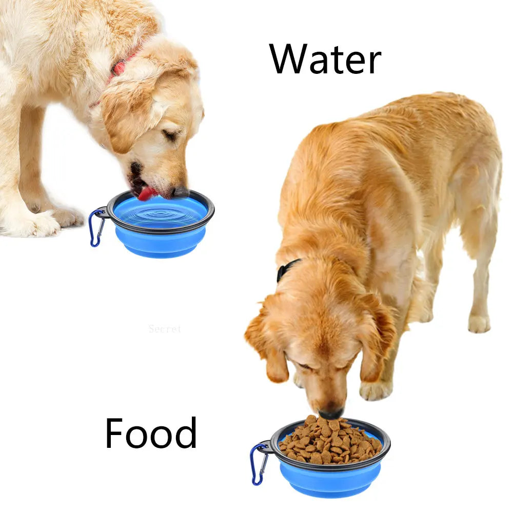 Strawberry Paws™ Pop-N-Go Travel Bowl – Hydration & Snacks on the Move!