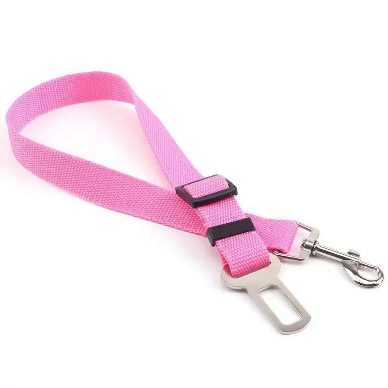 Strawberry Paws Adjustable Dog Car Seatbelt – Travel Safely, Ride Comfortably!