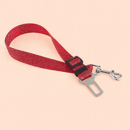 Strawberry Paws Adjustable Dog Car Seatbelt – Travel Safely, Ride Comfortably!