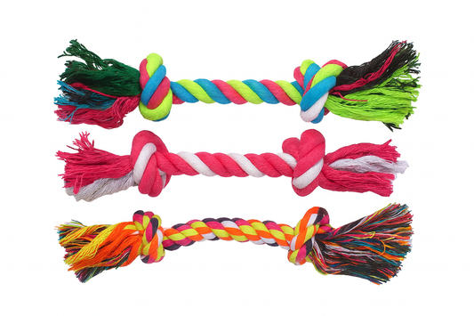 Strawberry Paws™ ColorPop Rope Toys – Tug, Toss, and Chew in Style!