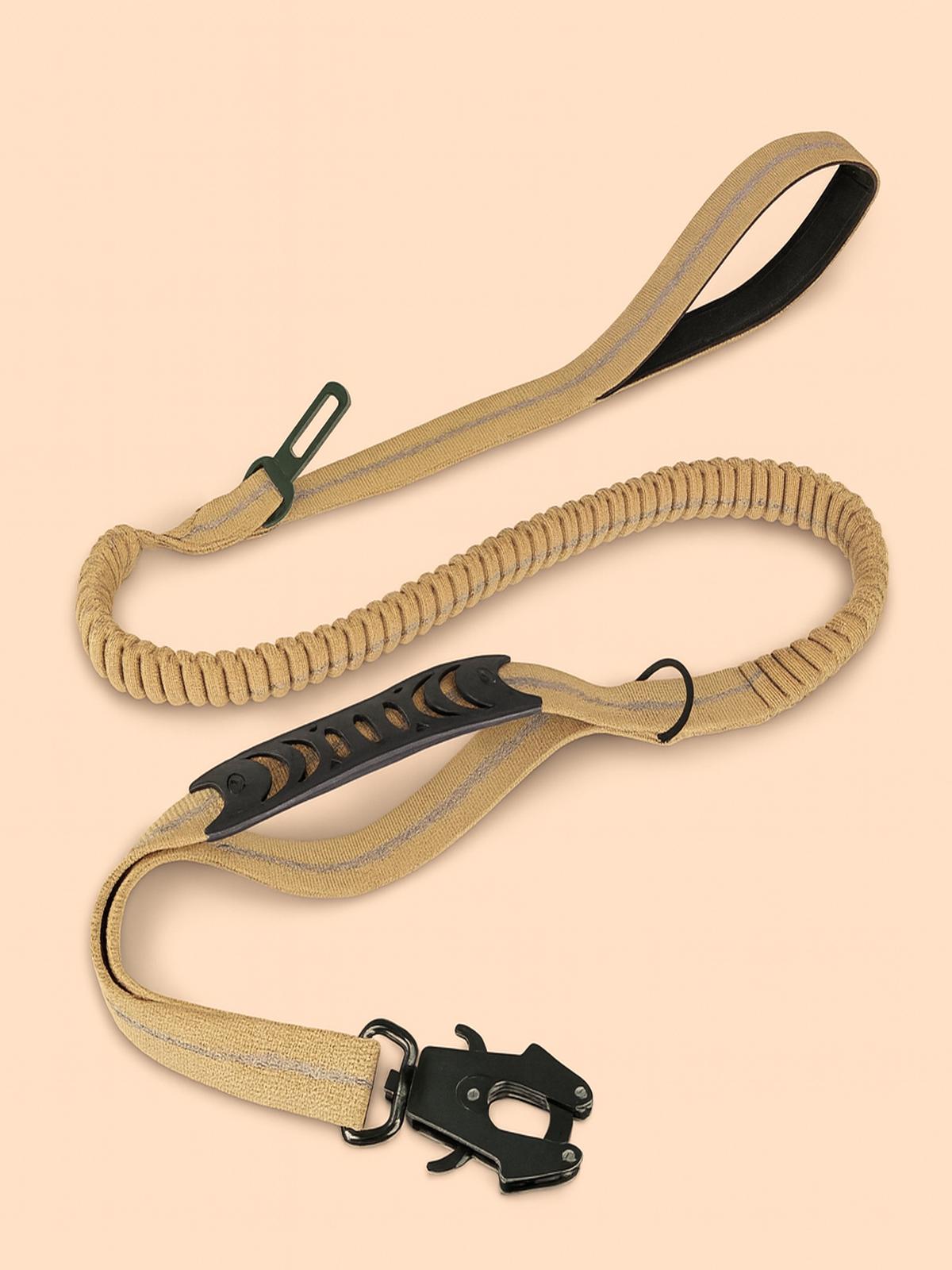 Strawberry Paws™ Tactical Bungee Dog Leash – Built for Control & Comfort