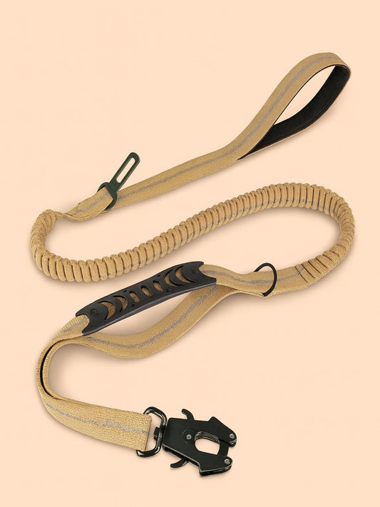 Strawberry Paws™ Tactical Bungee Dog Leash – Built for Control & Comfort
