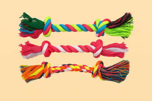 Strawberry Paws™ ColorPop Rope Toys – Tug, Toss, and Chew in Style!
