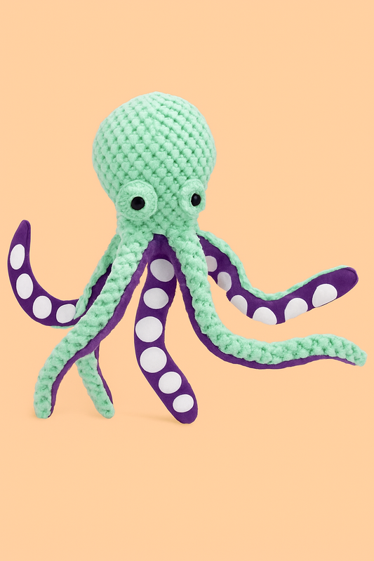 Strawberry Paws™ Squeaky OctoBuddy – Tentacles of Fun Await!