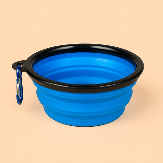 Strawberry Paws™ Pop-N-Go Travel Bowl – Hydration & Snacks on the Move!
