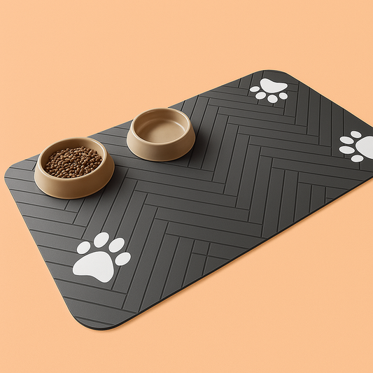 Strawberry Paws™ Pawfect Placement Mat – Where Style Meets Clean Mealtime