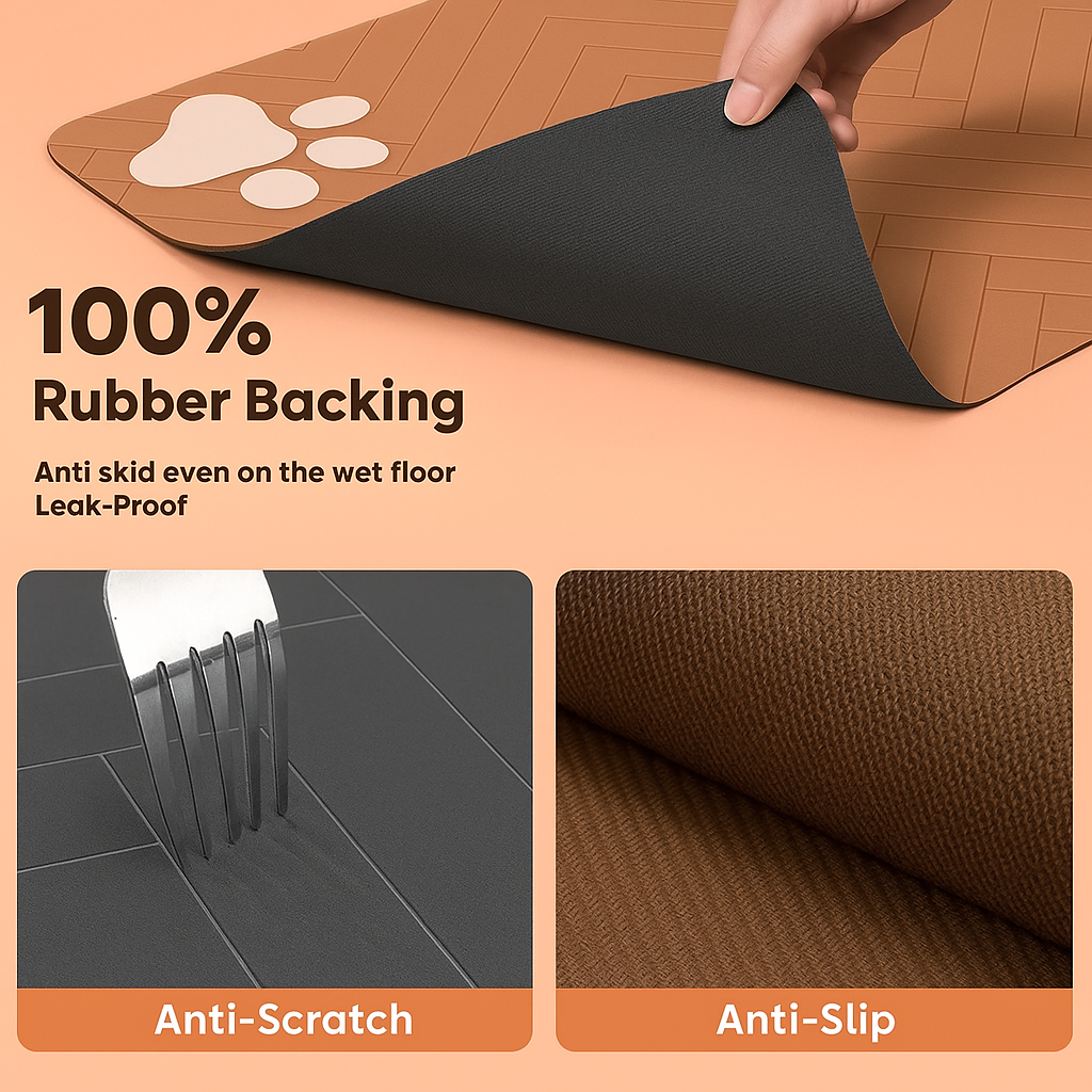 Strawberry Paws™ Pawfect Placement Mat – Where Style Meets Clean Mealtime