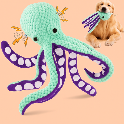 Strawberry Paws™ Squeaky OctoBuddy – Tentacles of Fun Await!