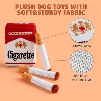 Strawberry Paws™ “No Smoking” Squeaky Toy – Quit the Habit, Start the Fun!