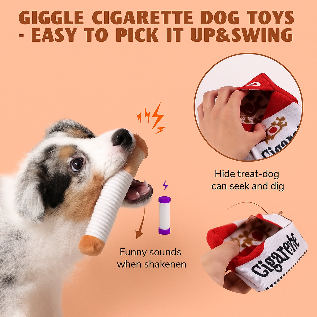 Strawberry Paws™ “No Smoking” Squeaky Toy – Quit the Habit, Start the Fun!