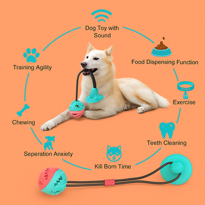 Strawberry Paws™ Monster Tug Toy – The Ultimate Solo Tug Challenge!