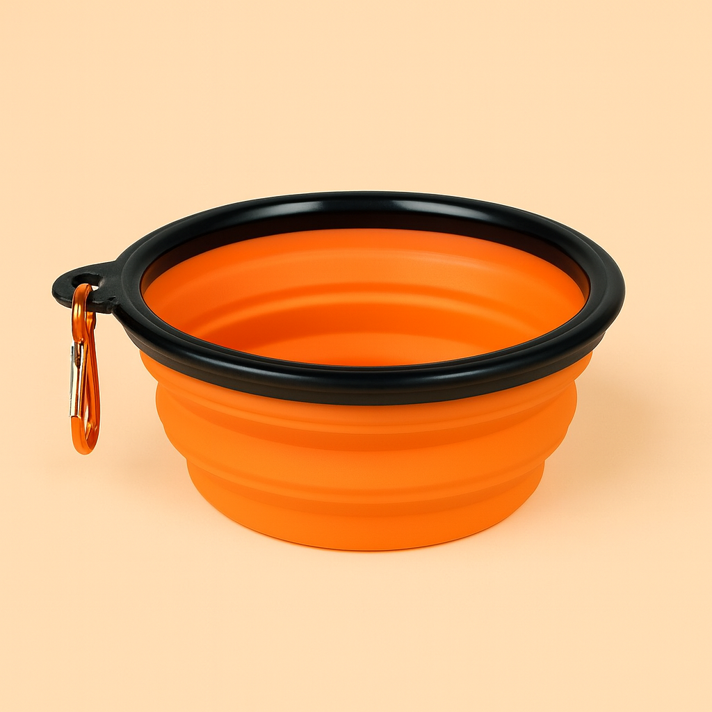 Strawberry Paws™ Pop-N-Go Travel Bowl – Hydration & Snacks on the Move!