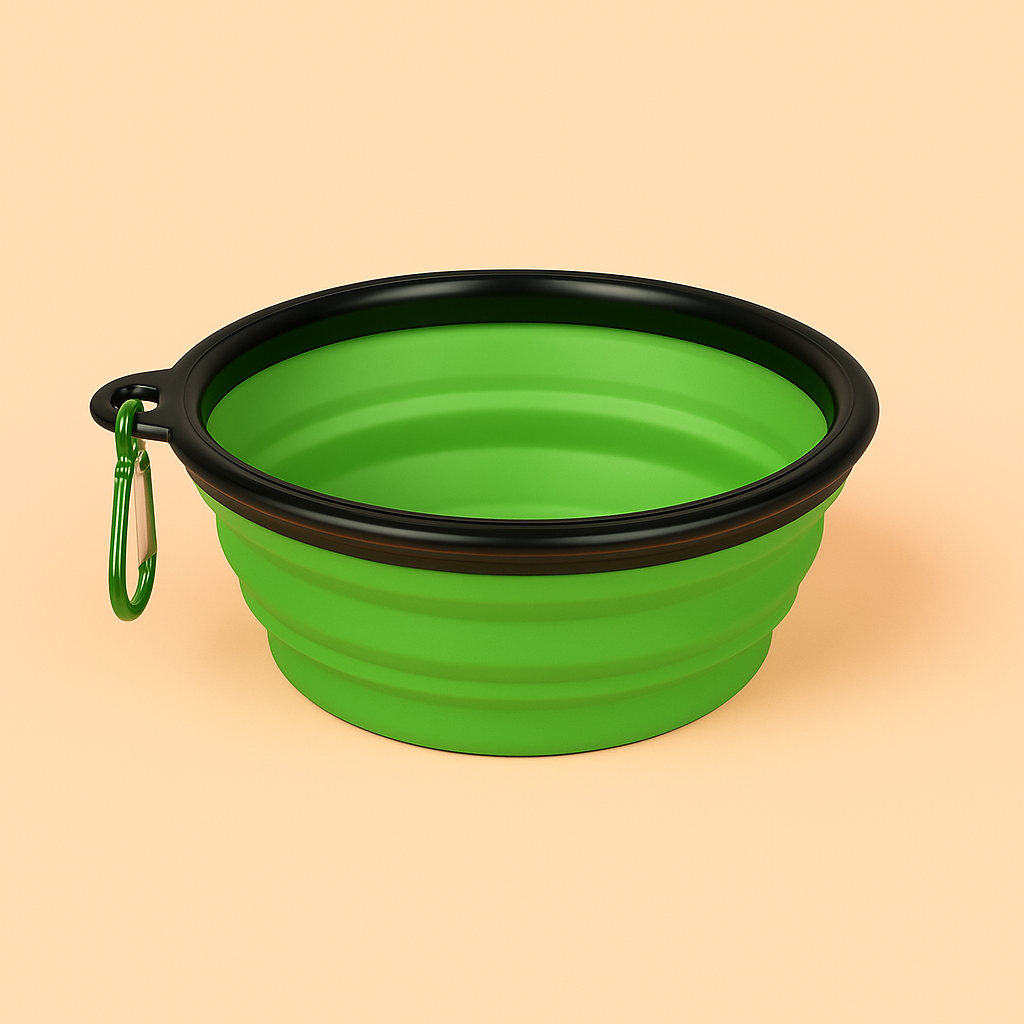 Strawberry Paws™ Pop-N-Go Travel Bowl – Hydration & Snacks on the Move!
