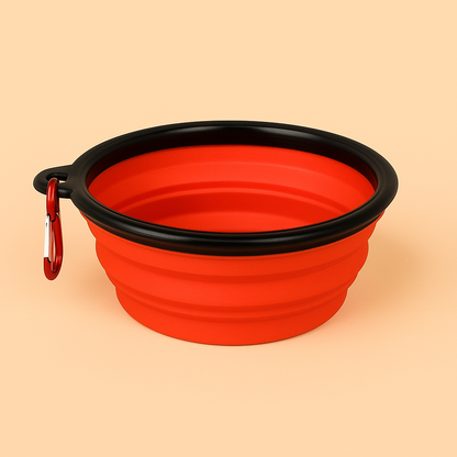 Strawberry Paws™ Pop-N-Go Travel Bowl – Hydration & Snacks on the Move!