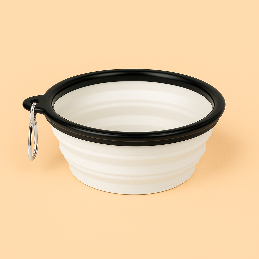 Strawberry Paws™ Pop-N-Go Travel Bowl – Hydration & Snacks on the Move!