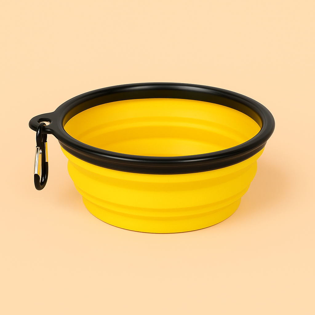 Strawberry Paws™ Pop-N-Go Travel Bowl – Hydration & Snacks on the Move!