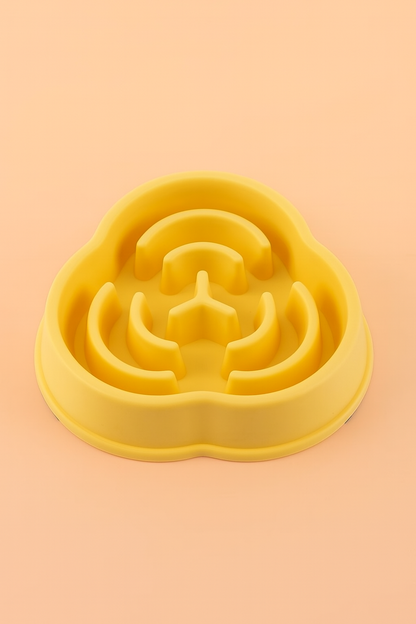 Strawberry Paws Slow Feeder Bowl – Fun Shapes, Healthier Meals