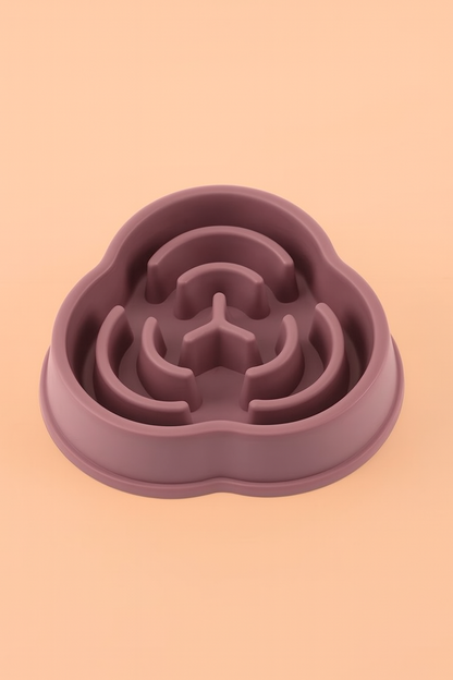 Strawberry Paws Slow Feeder Bowl – Fun Shapes, Healthier Meals