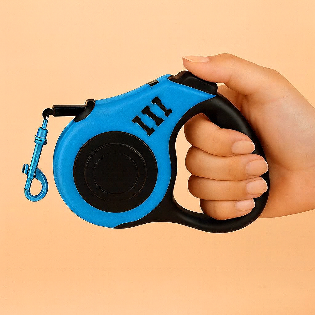 Strawberry Paws Tangle-Free Retractable Dog Leash – Control Meets Comfort!