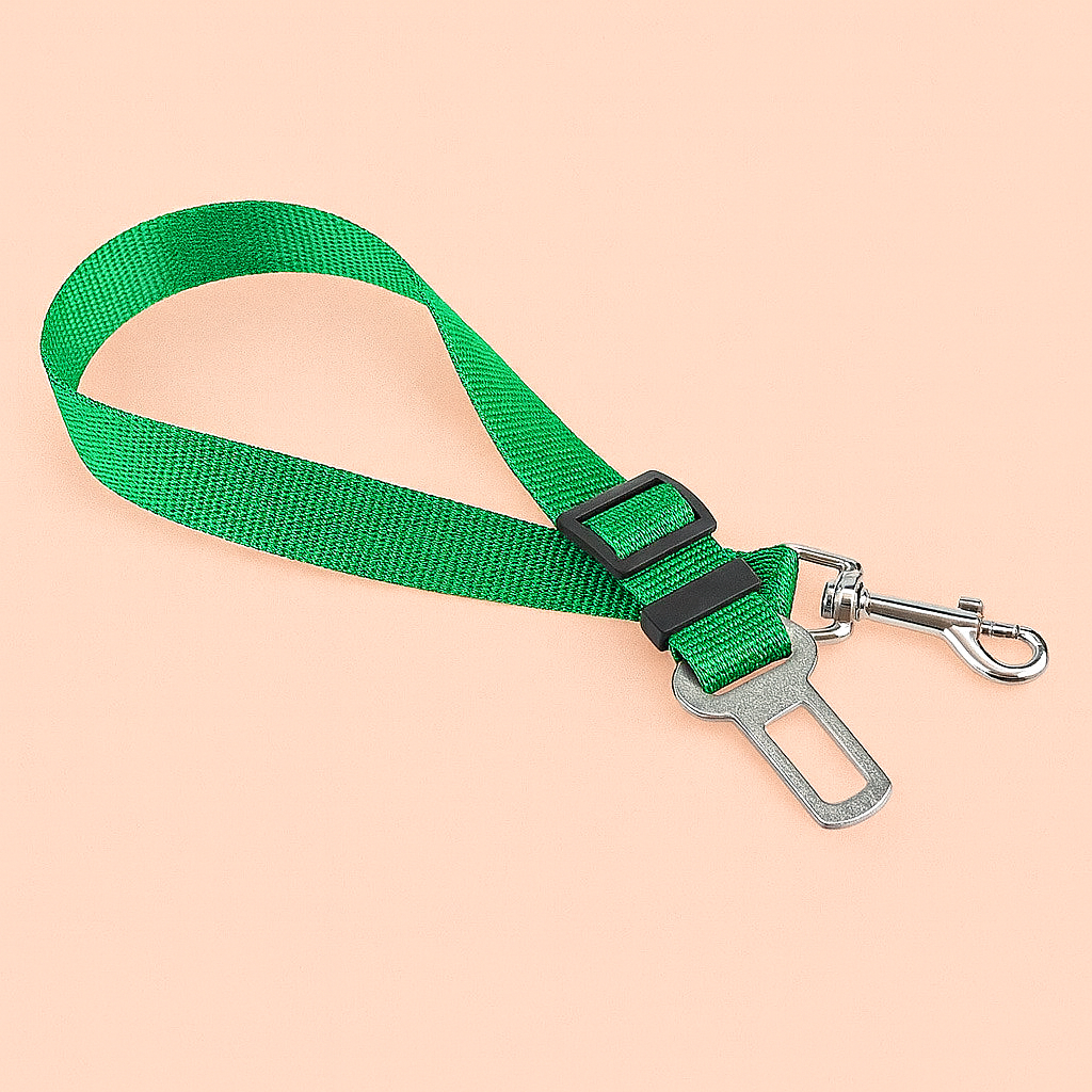 Strawberry Paws Adjustable Dog Car Seatbelt – Travel Safely, Ride Comfortably!