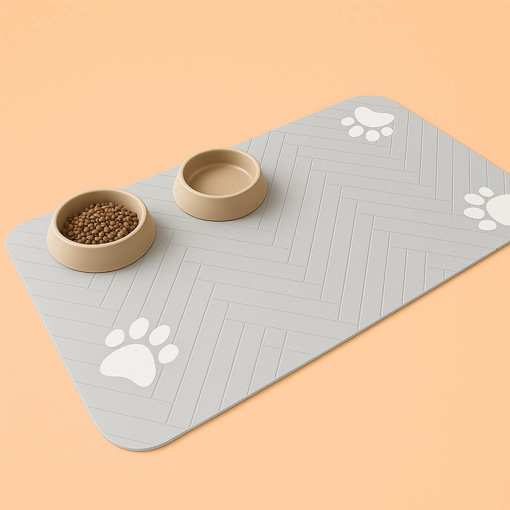 Strawberry Paws™ Pawfect Placement Mat – Where Style Meets Clean Mealtime