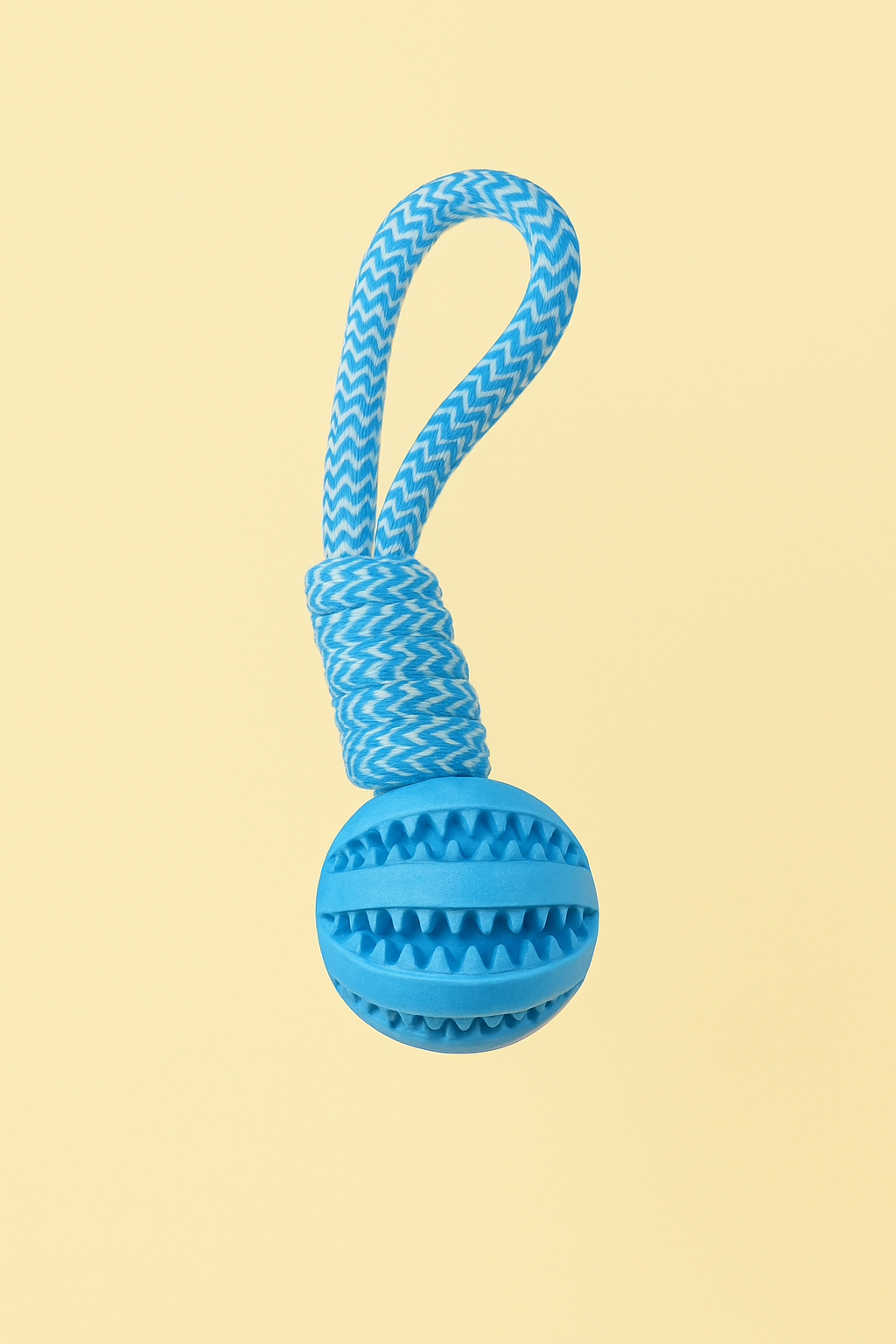 Strawberry Paws™ Tug &amp; Treat Rope Ball – Chew, Clean, and Play All Day!