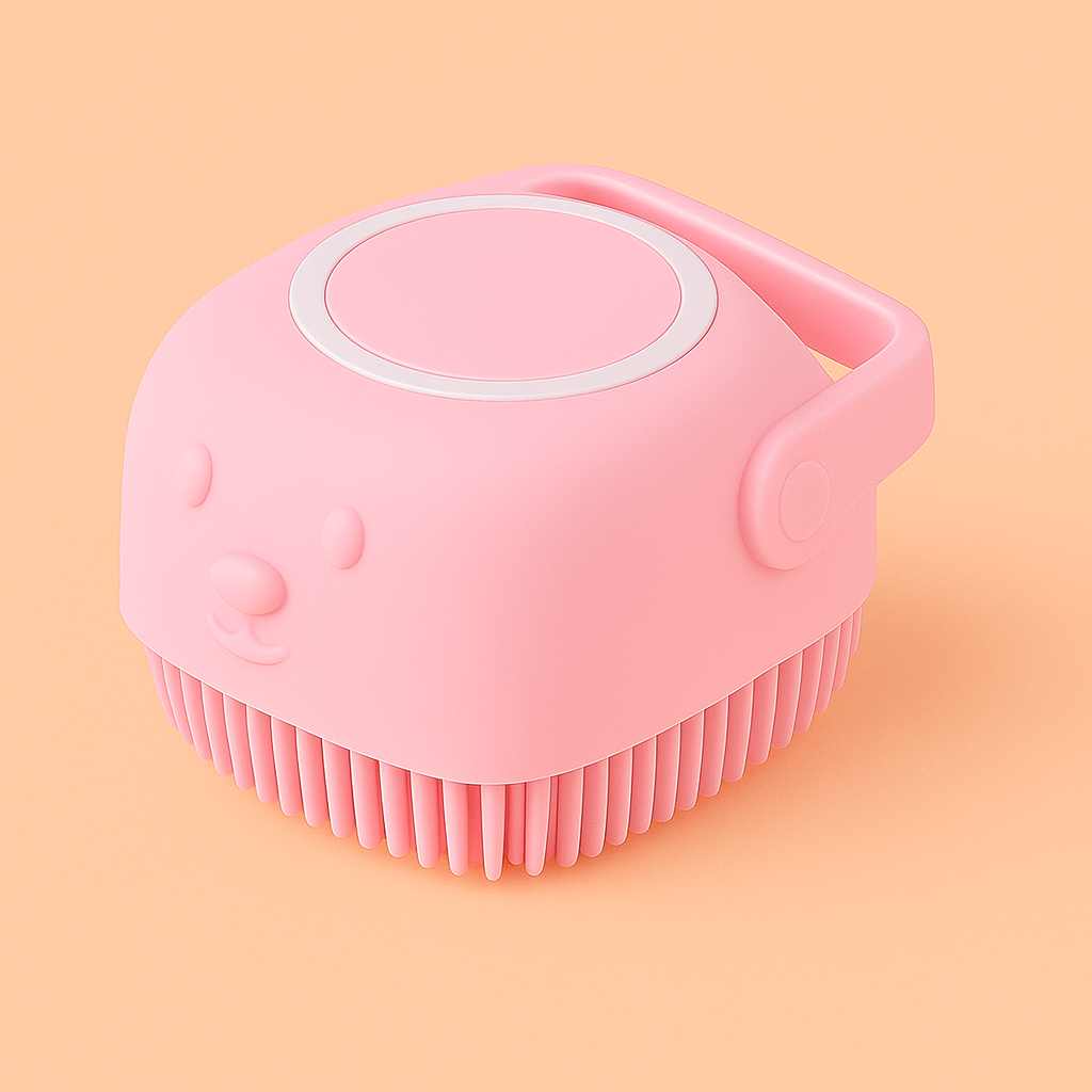 Strawberry Paws™ BubbleBuddy Bath Brush – Suds, Scrub, and Spa Vibes!