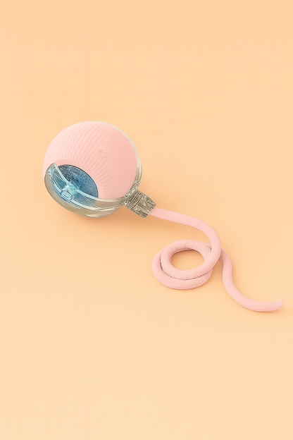 Strawberry Paws™ Zoomie Ball – The Smart Bouncing Toy with a Mind of Its Own!
