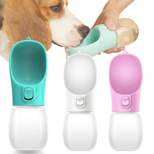 Strawberry Paws™ Sip &amp; Stroll Portable Pet Water Bottle – Hydration On the Go!