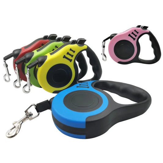 Strawberry Paws Tangle-Free Retractable Dog Leash – Control Meets Comfort!