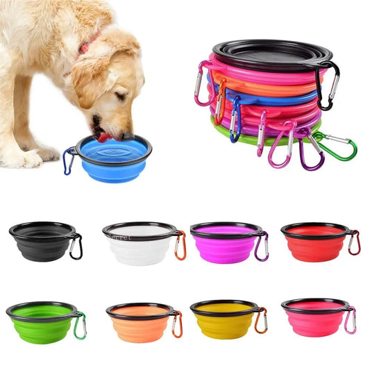 Strawberry Paws™ Pop-N-Go Travel Bowl – Hydration & Snacks on the Move!
