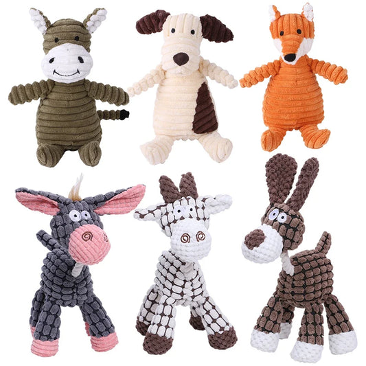 Strawberry Paws™ Farm Friends Plush Pack – Squeaky Barnyard Buddies!