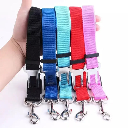 Strawberry Paws Adjustable Dog Car Seatbelt – Travel Safely, Ride Comfortably!
