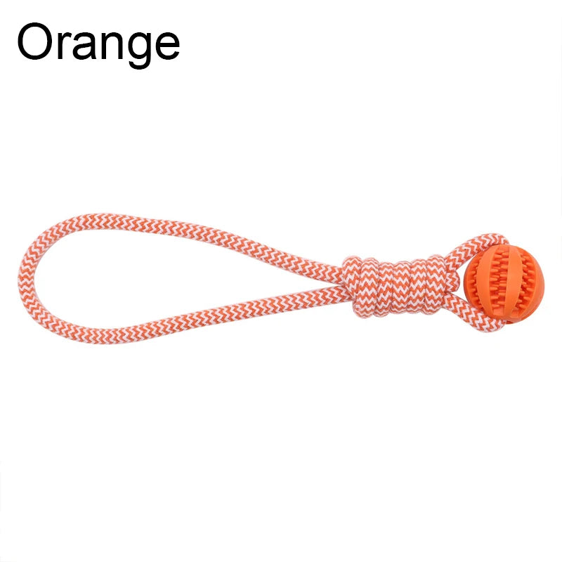 Strawberry Paws™ Tug &amp; Treat Rope Ball – Chew, Clean, and Play All Day!